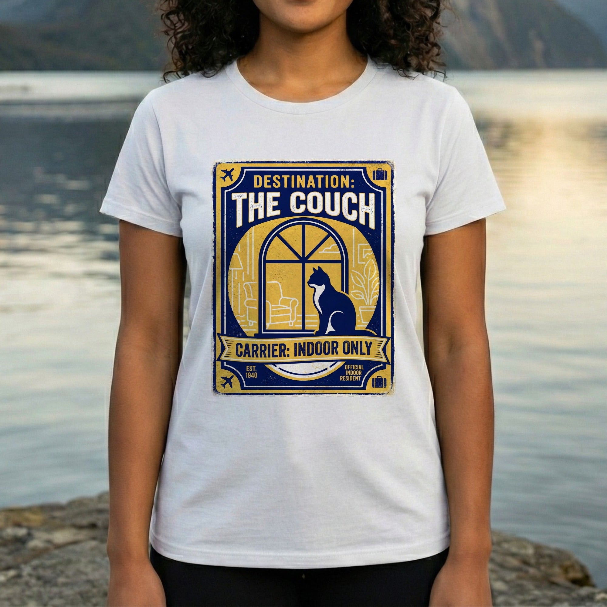 Destination The Couch Carrier Indoor Only T-shirt