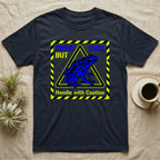 Dark blue t-shirt with "TOXIC BUT CUTE" and a blue poison dart frog.