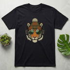 Cool Tiger with Headphones and Sunglasses T-shirt