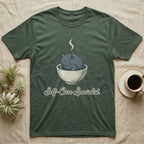 T-shirt with a toad in a bowl and "Self-Care Specialist" text.