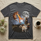 Cornish Rex Cat Battle T-Shirt