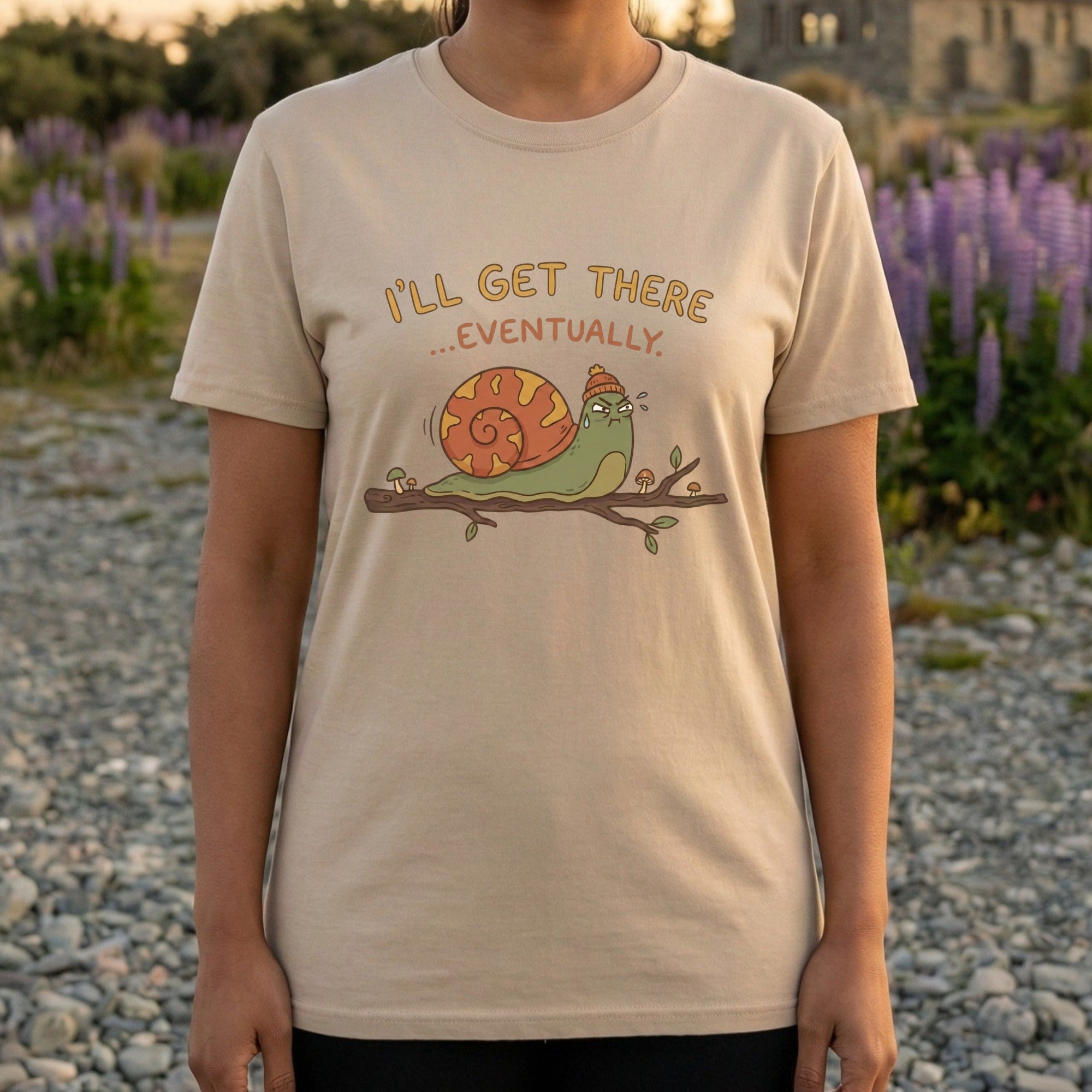 I'll Get There Eventually Snail T-Shirt Product