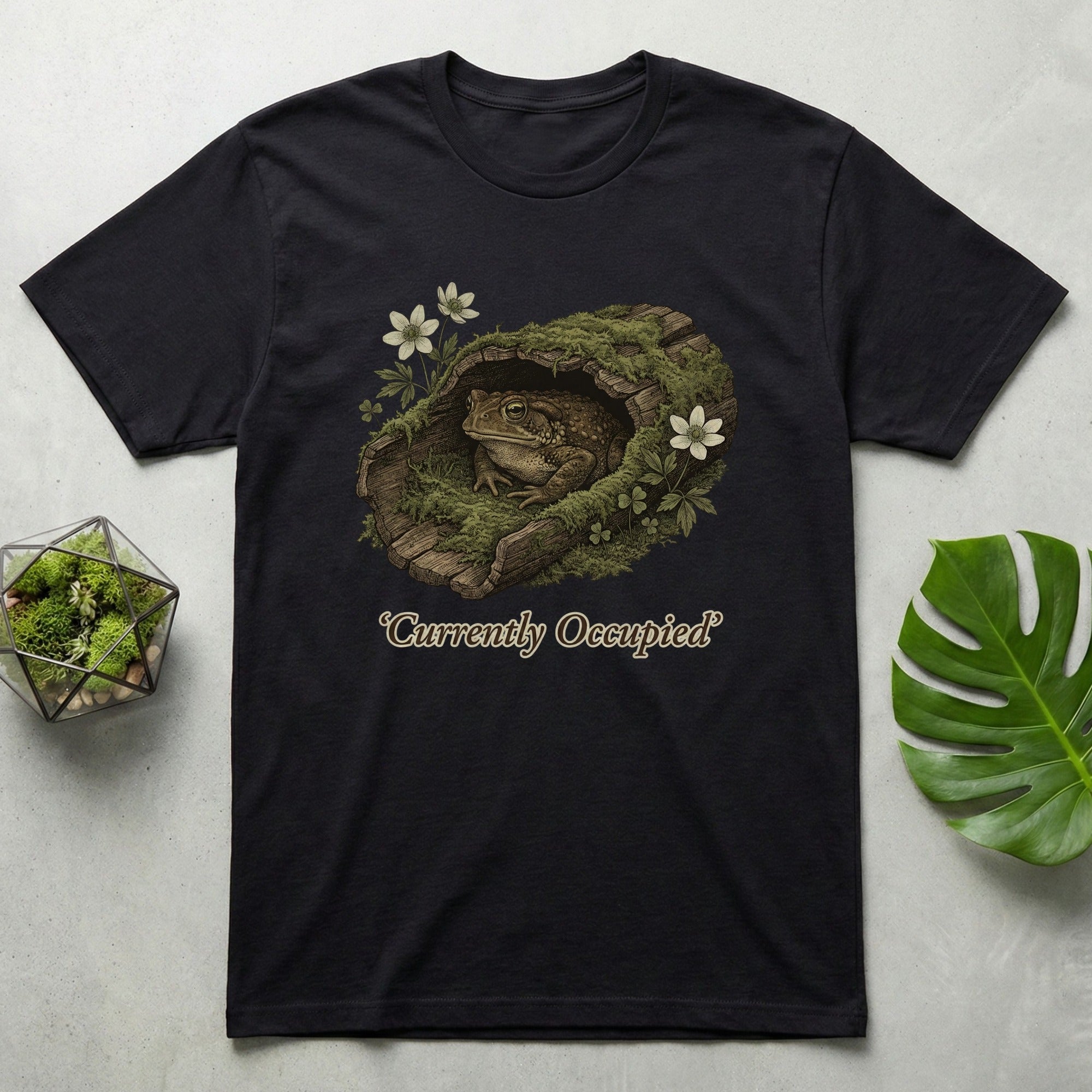 Currently Occupied Toad Design T-Shirt