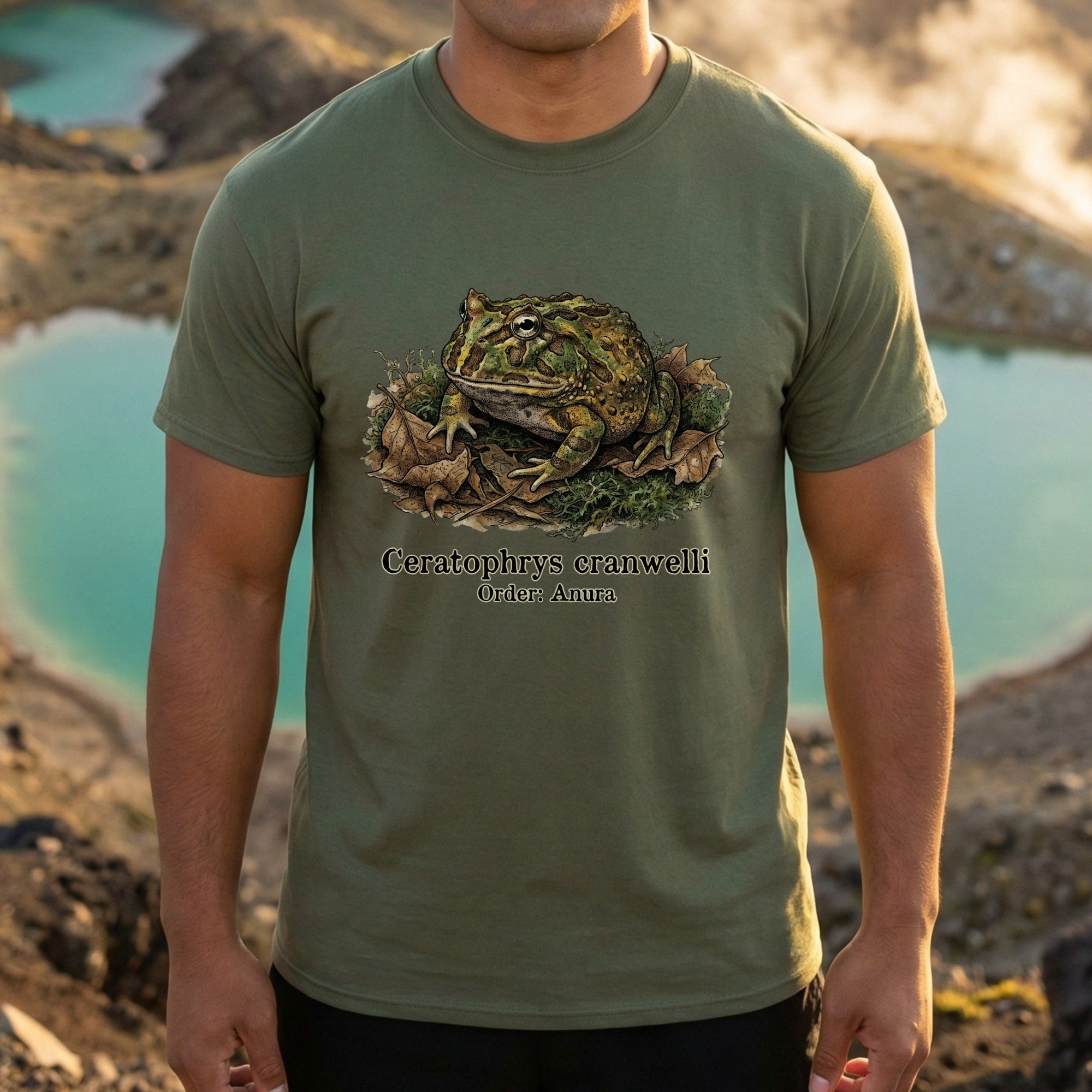 Ceratophrys cranwelli Order: Anura graphic T-shirt