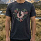Unique Heart-Shaped Axolotl Design Graphic T-shirt