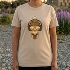 Cool Music Lover Alpaca with Headphones T-Shirt