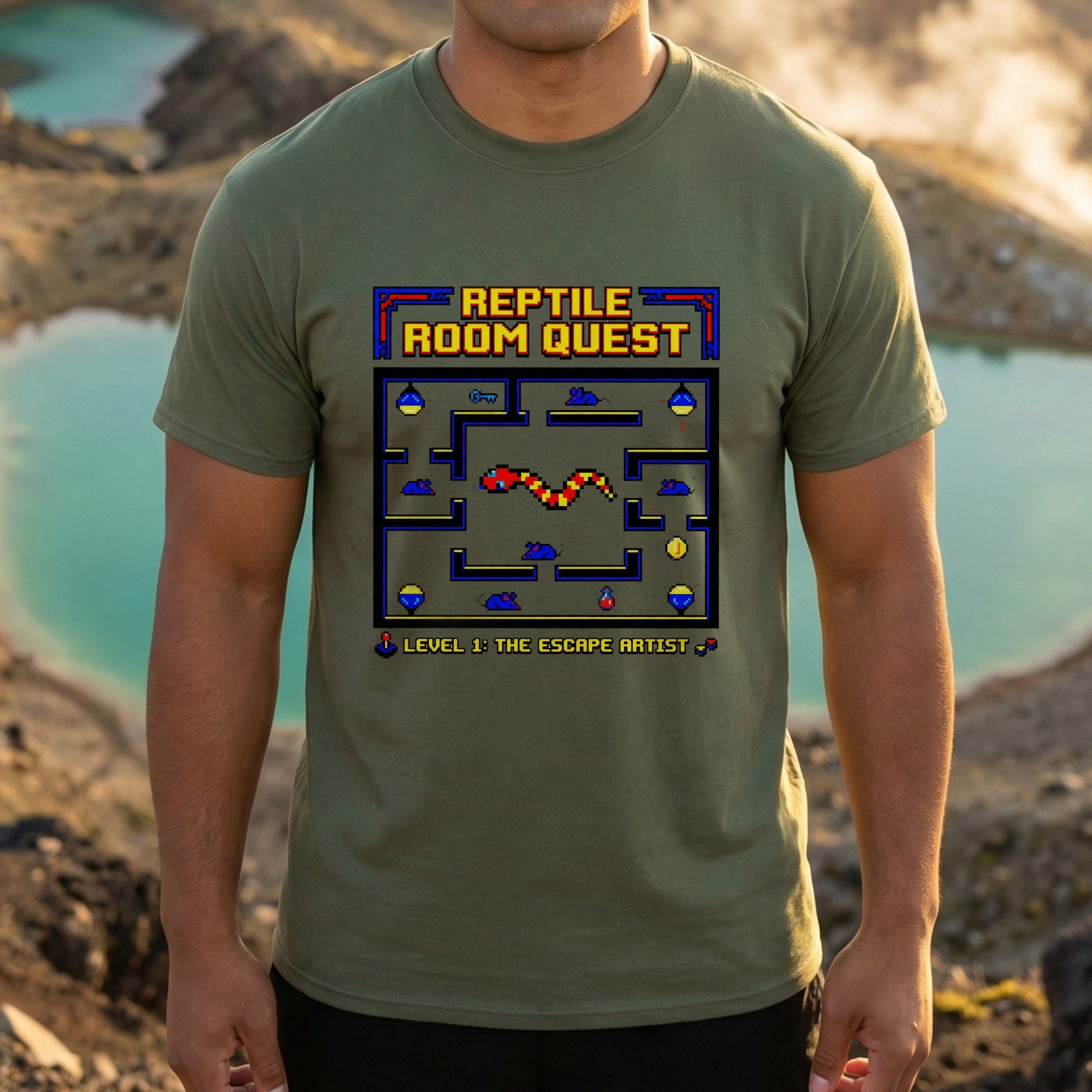 Reptile Room Quest Level 1 The Escape Artist T-shirt