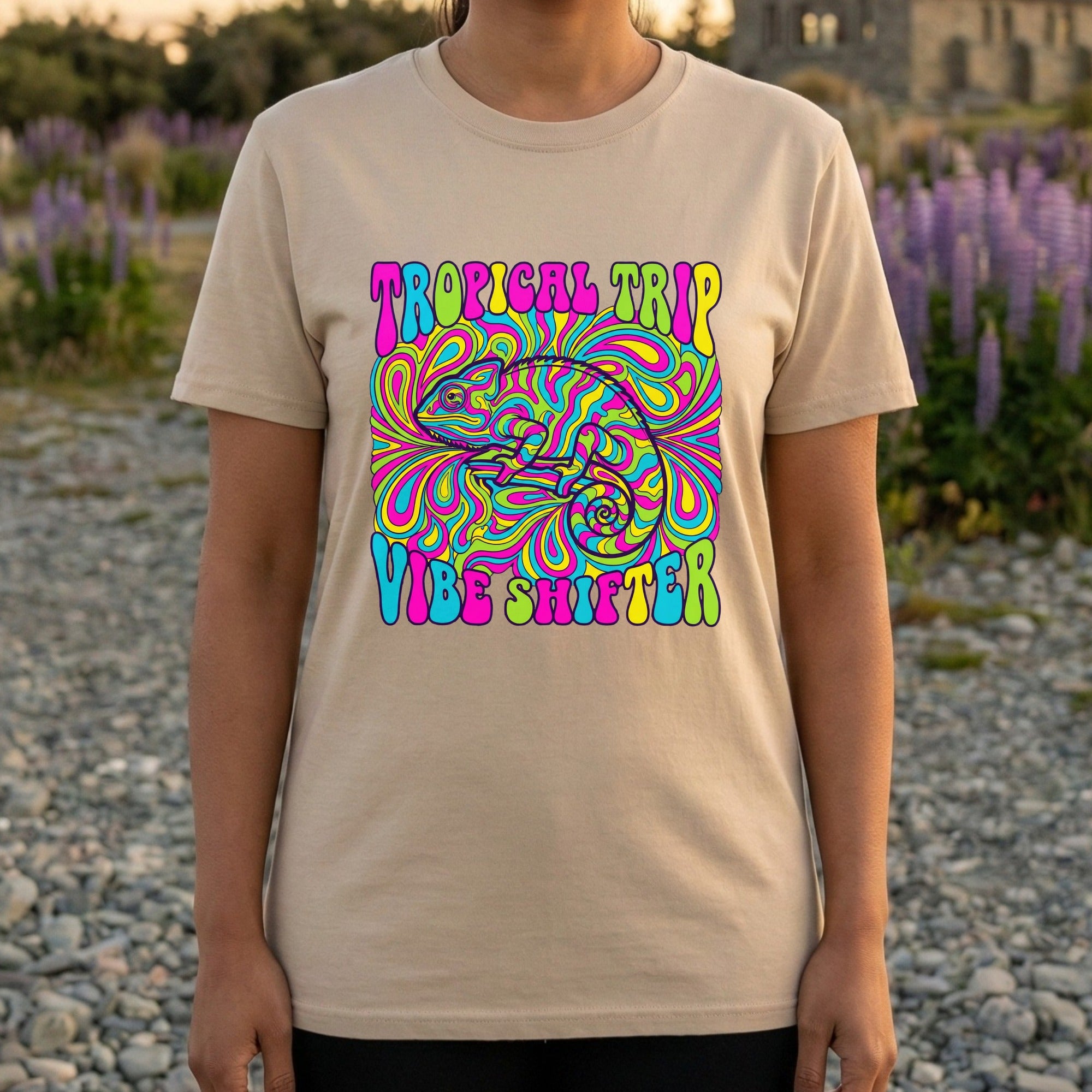 Tropical Trip Vibe Shifter Graphic Tee Shirt
