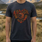 Heart Shaped Lizard Design Outdoor Adventure Shirt