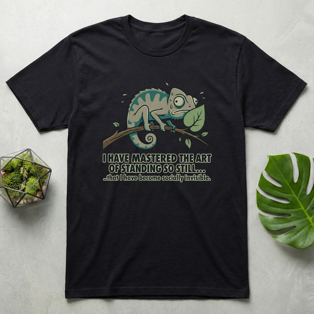 Funny Chameleon Standing So Still Socially Invisible Shirt