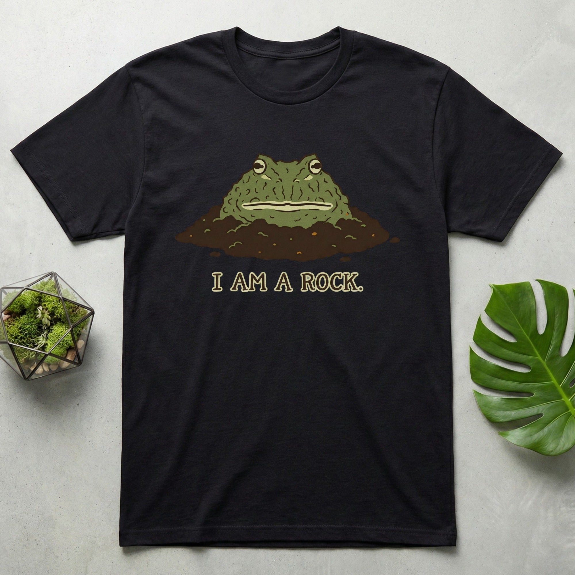I Am A Rock Funny Frog Graphic T-Shirt
