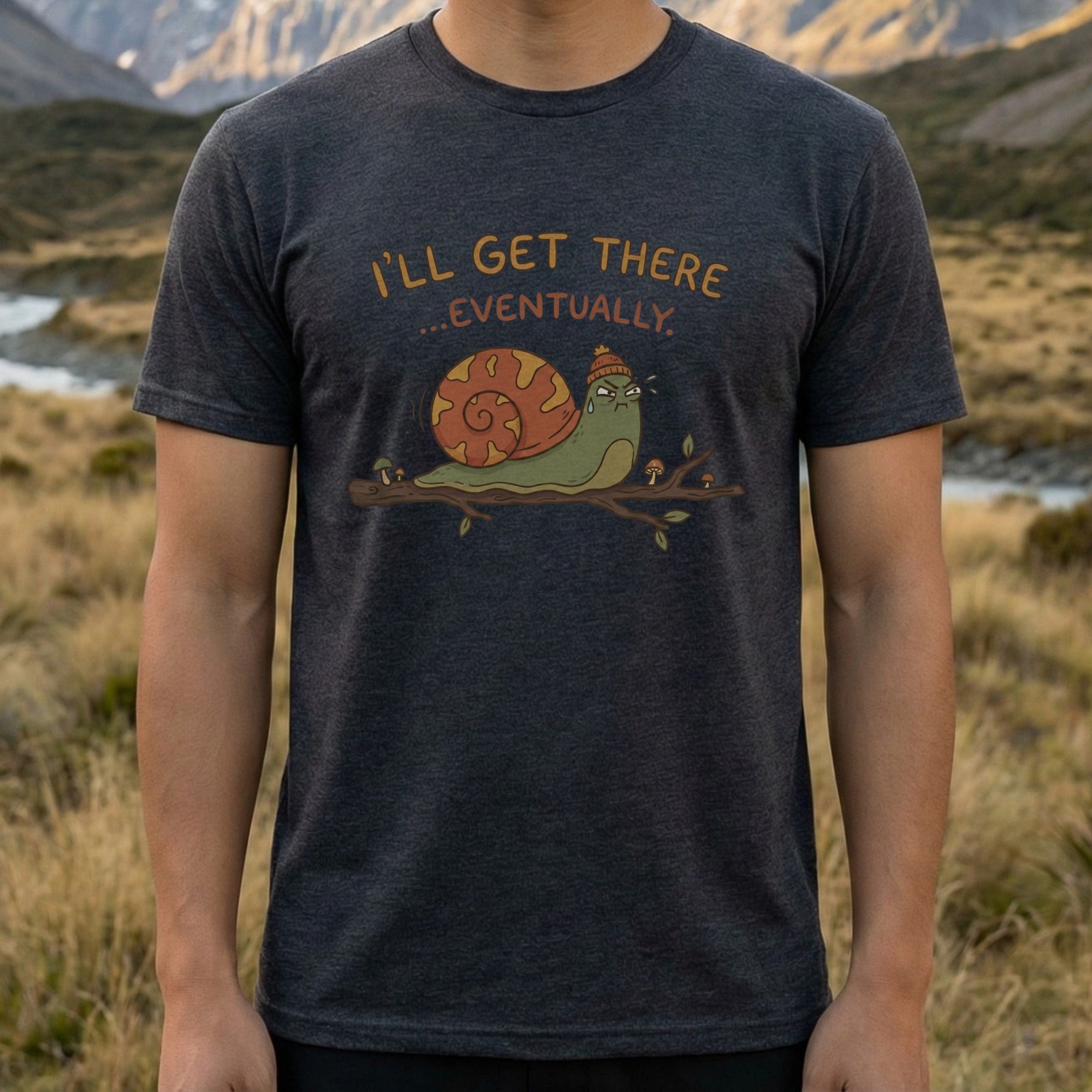 Funny I'll Get There Eventually Snail T-shirt