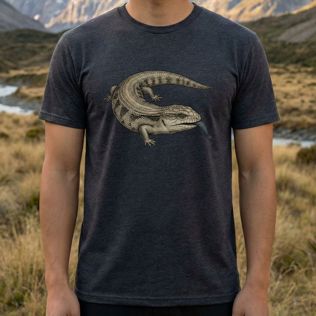 Blue Tongue Lizard Graphic Printed Shirt