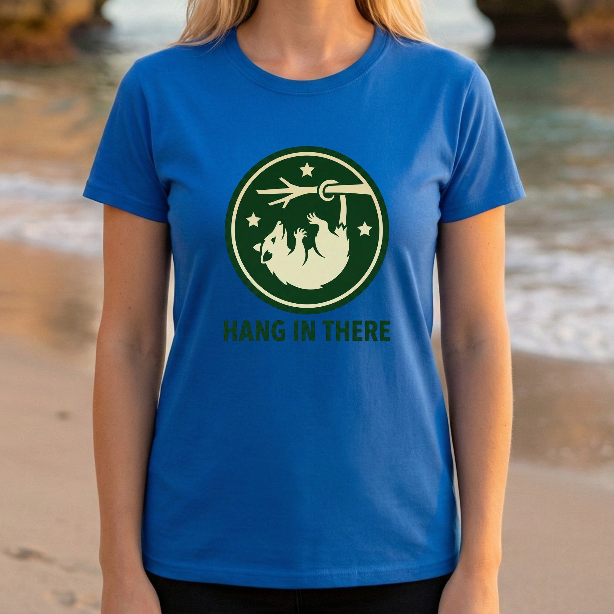 Hang In There Sloth Graphic T-Shirt