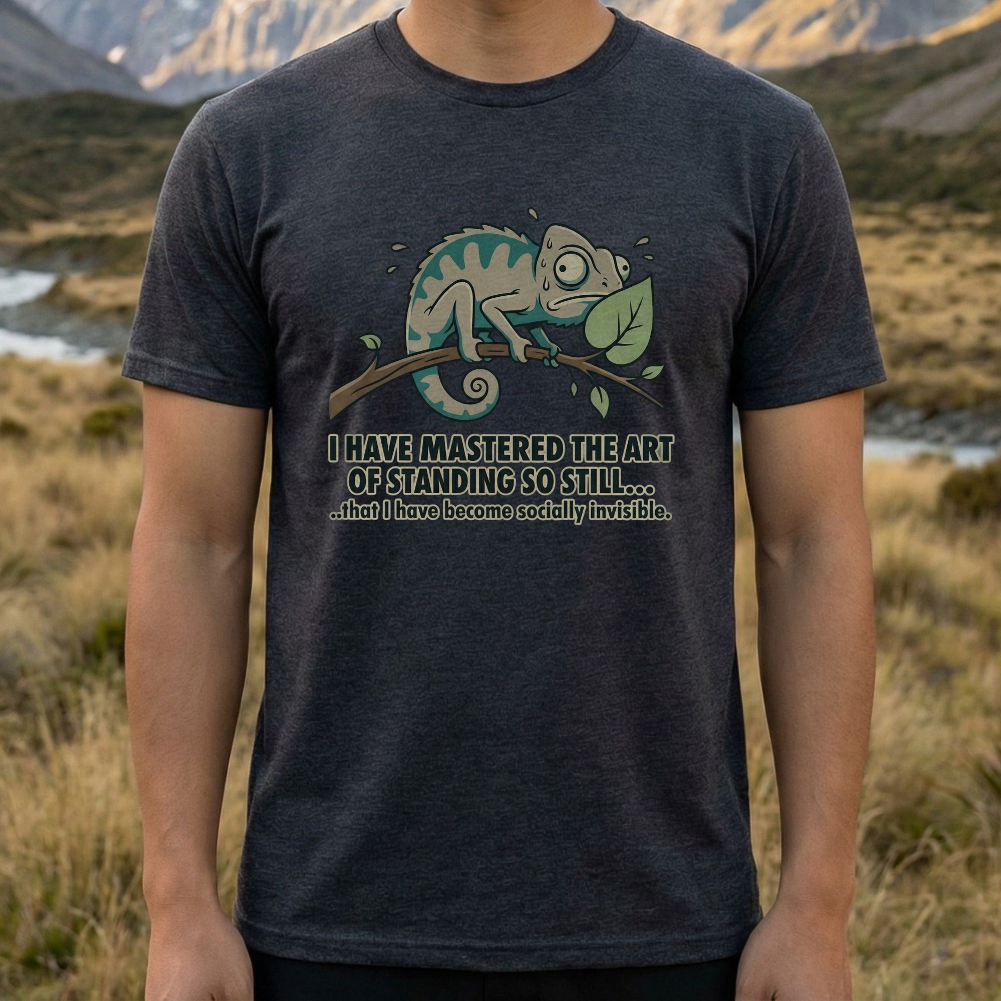 Chameleon Art of Standing So Still Funny T-Shirt