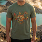 Gecko and Cactus Heart Design Graphic Tee