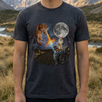 Funny Cats with Fire and Laser Eyes T-shirt