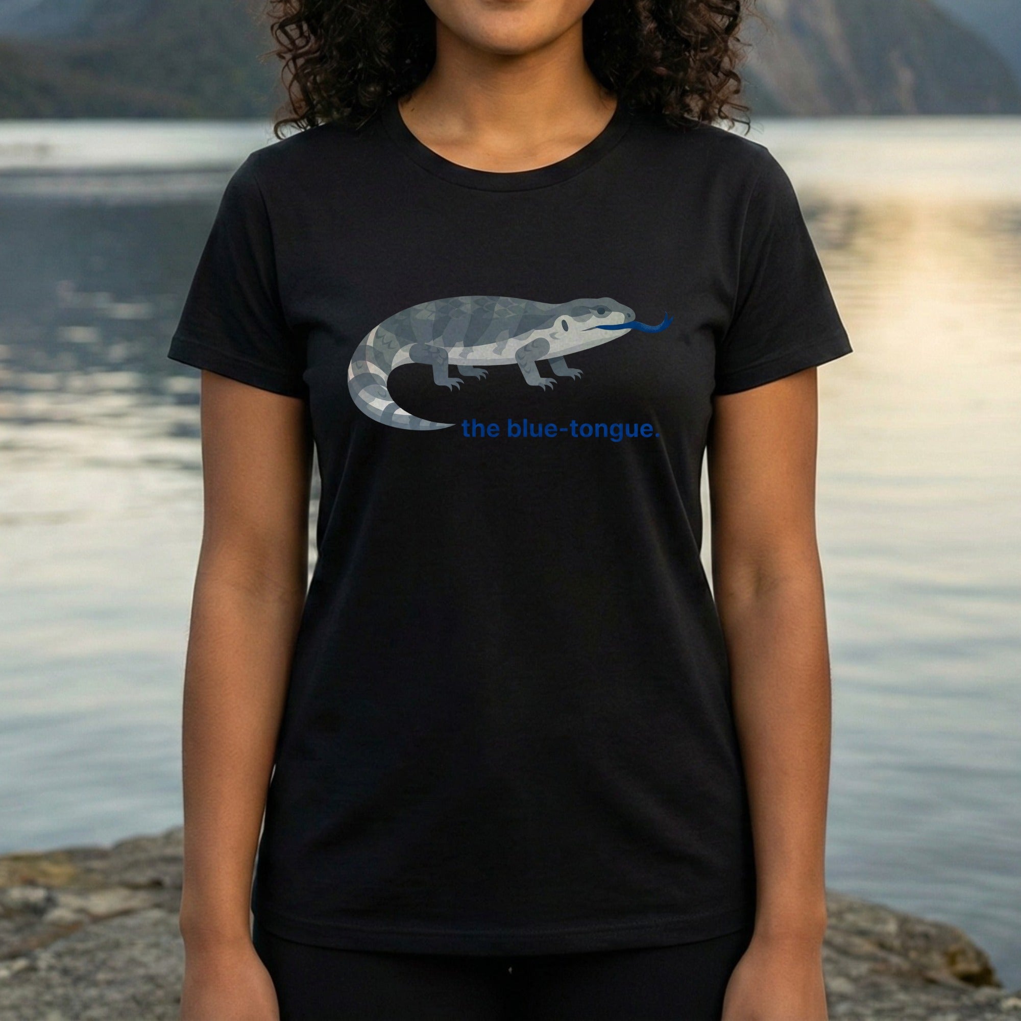 Unique the blue-tongue Lizard Graphic T-Shirt