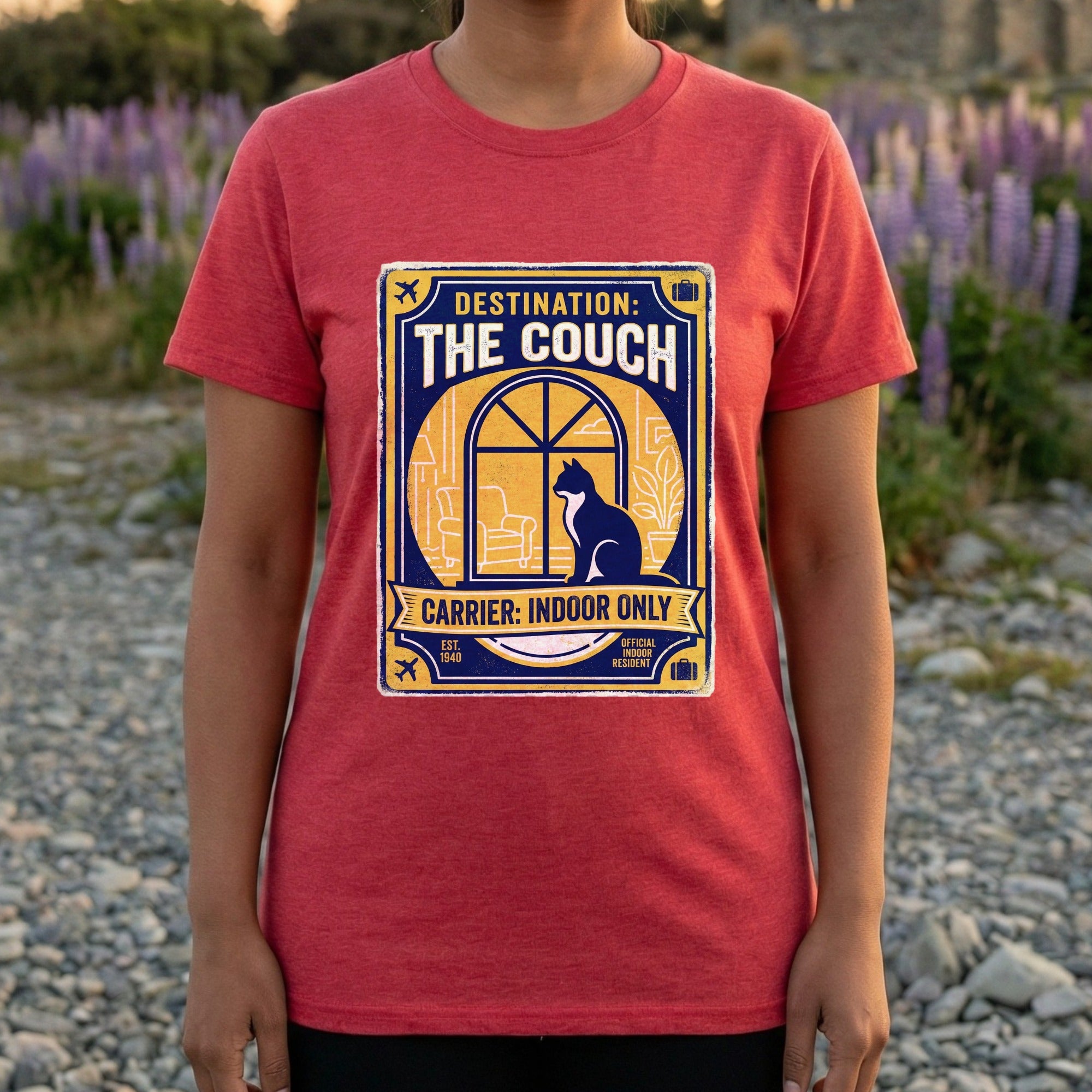 Destination The Couch Carrier Indoor Only T-shirt