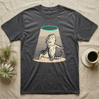 Bearded Dragon Diva T-Shirt in Dark Heather — Bold vector illustration of a bearded dragon in a dramatic stage pose under a soft spotlight, chin lifted.