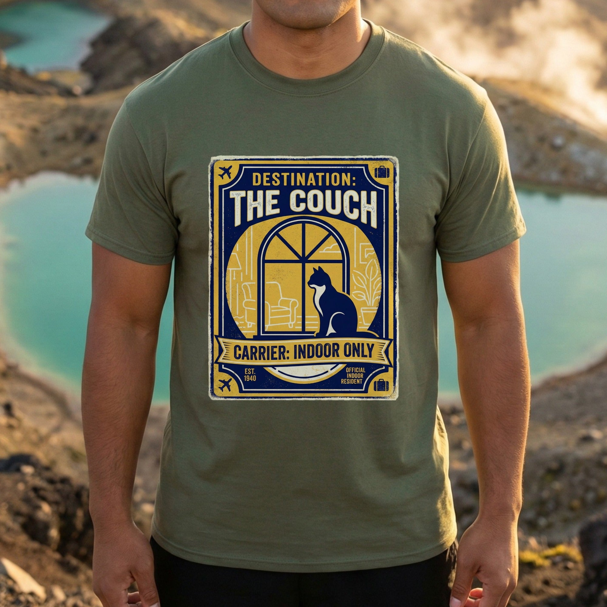 Destination The Couch Carrier Indoor Only T-Shirt