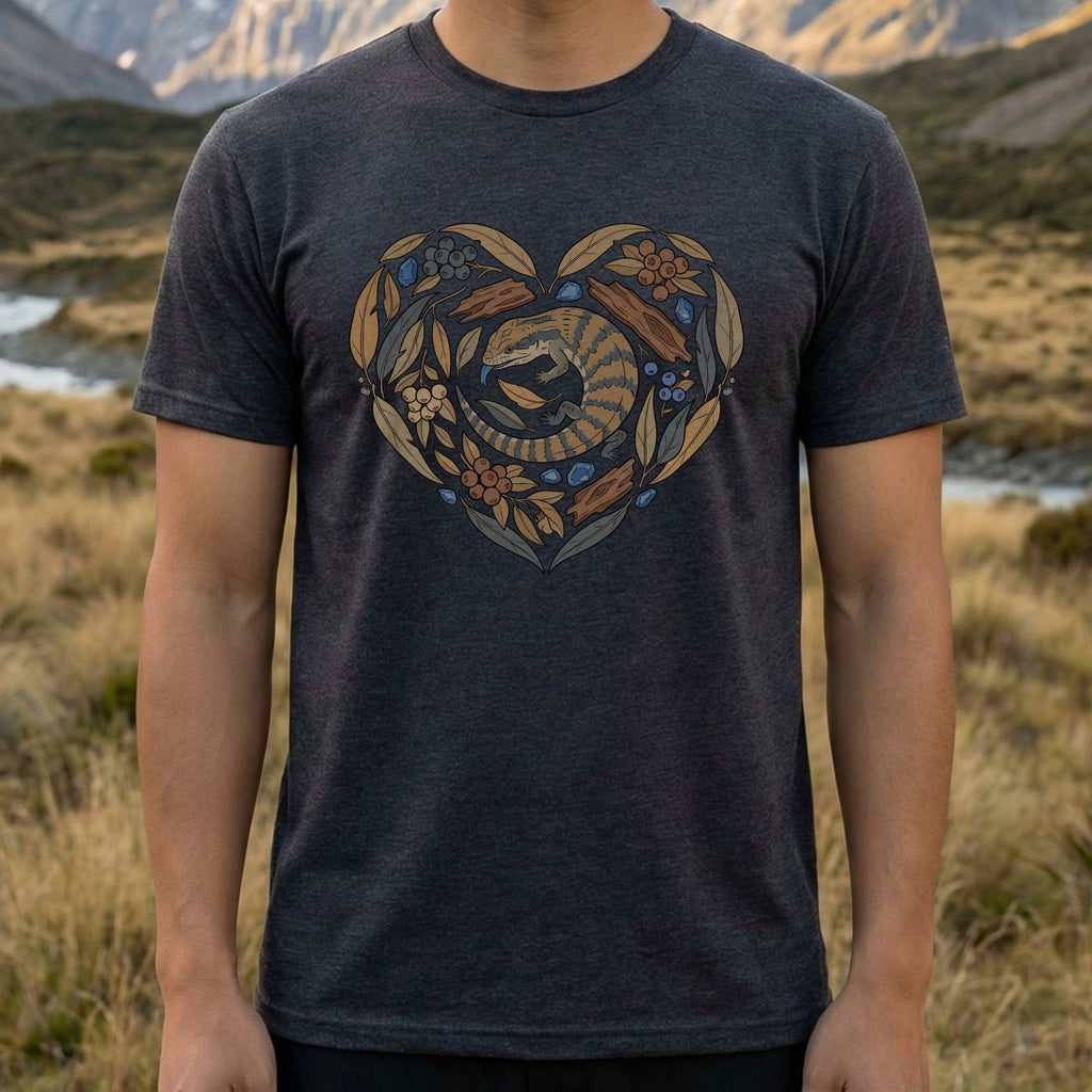 Heart Shaped Nature Inspired Design T-Shirt