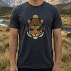 Cool Tiger with Headphones Graphic T-Shirt