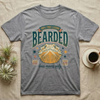 Grey t-shirt with "Bearded Boss Moves Only" text and a lizard graphic.