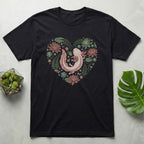 Heart Shaped Floral Salamander Design T-Shirt Product