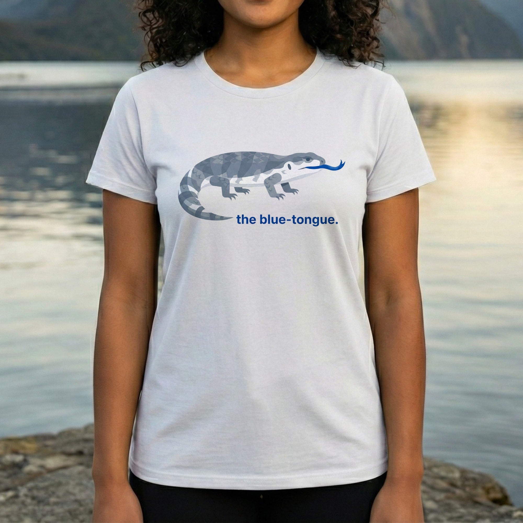 Stylish the blue-tongue Graphic Tee for Women