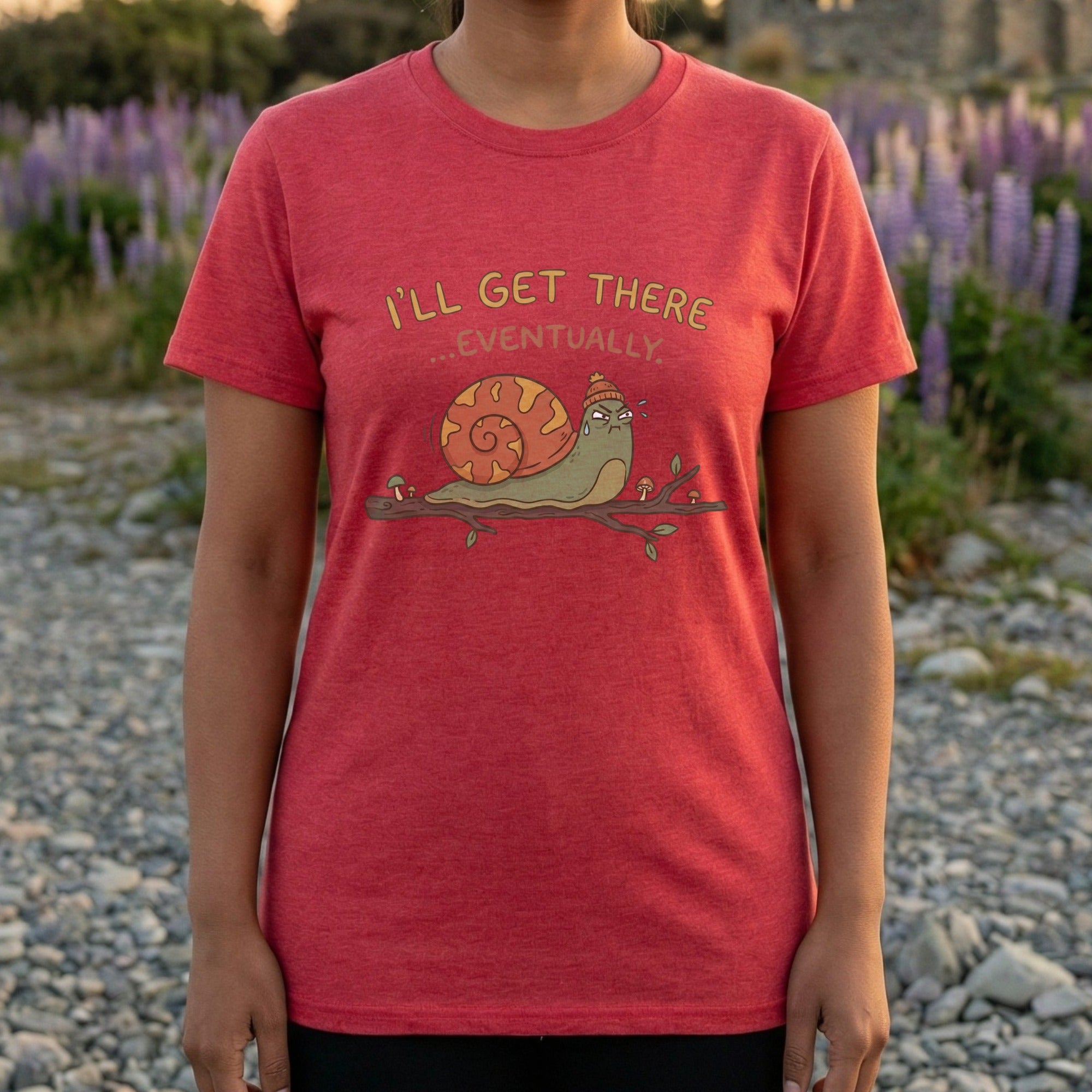 I'll Get There Eventually Snail Graphic T-Shirt