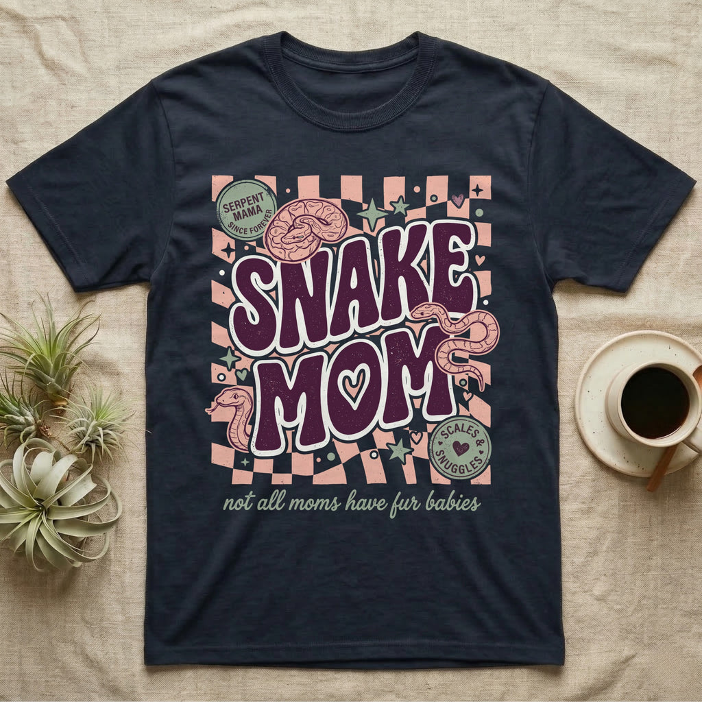 Serpent Mama Snake Mom with scales and snuggles design.