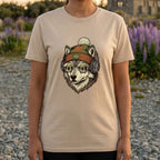 Cool Wolf in Beanie with Headphones Shirt