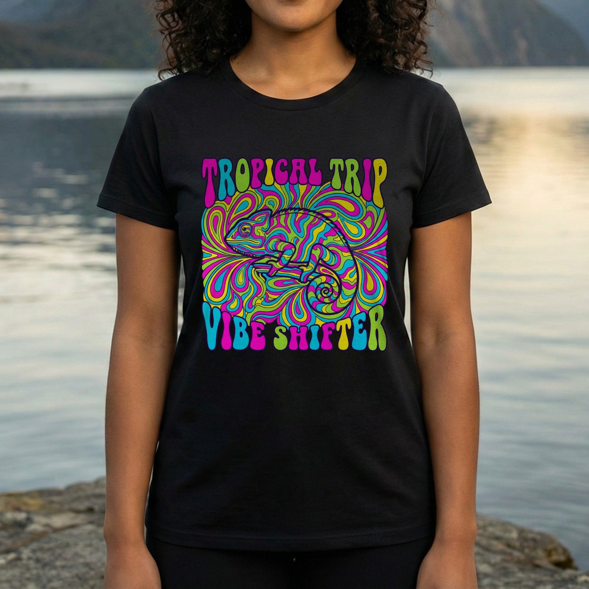 Tropical Trip Vibe Shifter Psychedelic Artwork Shirt