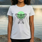 Geometric Butterfly Design Graphic T-Shirt
