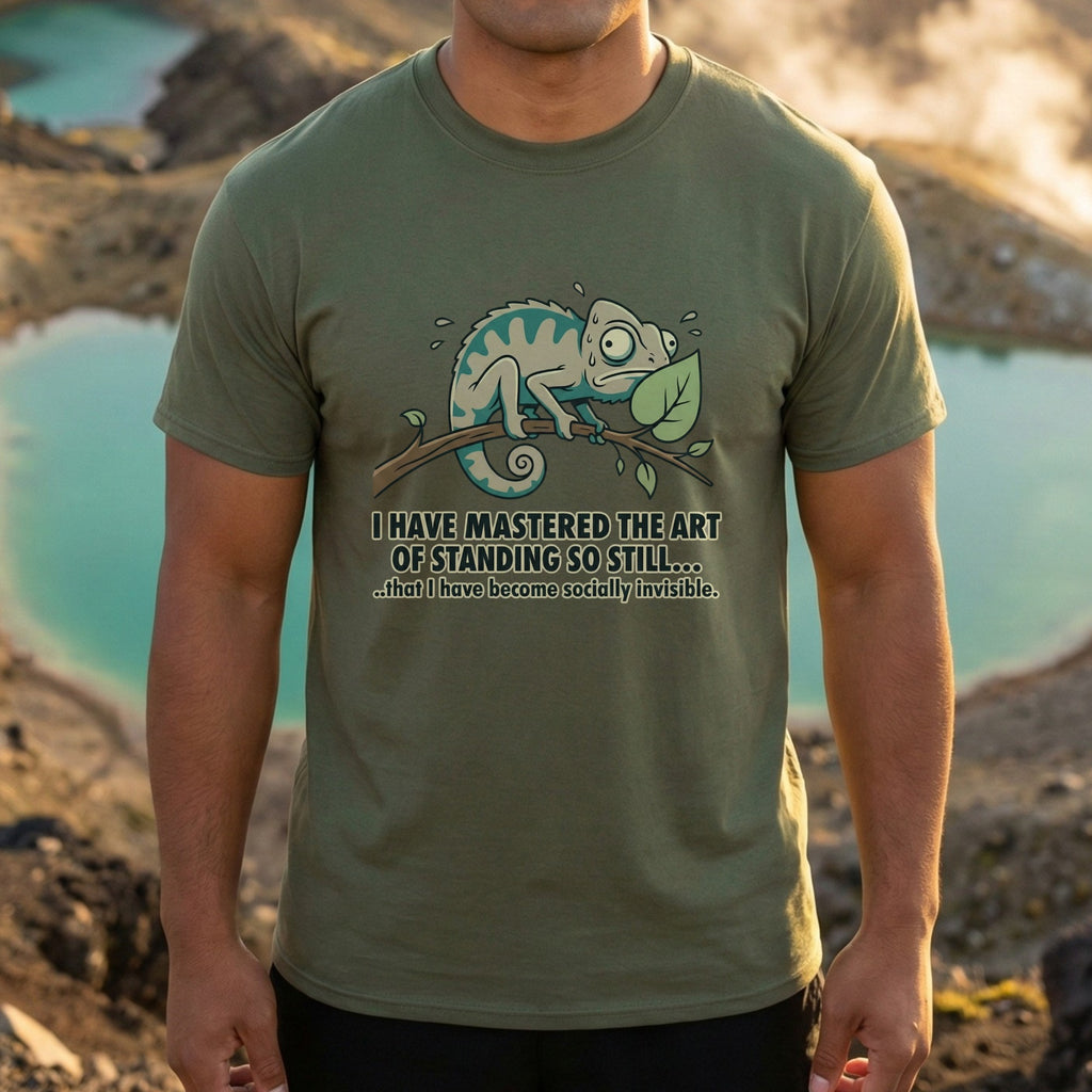 Mastered the Art of Standing Still Chameleon T-shirt