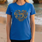 Heart-Shaped Woodland Animal Design Graphic Tee