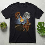 Funny Cats with Laser Eyes and Fire Breath T-shirt