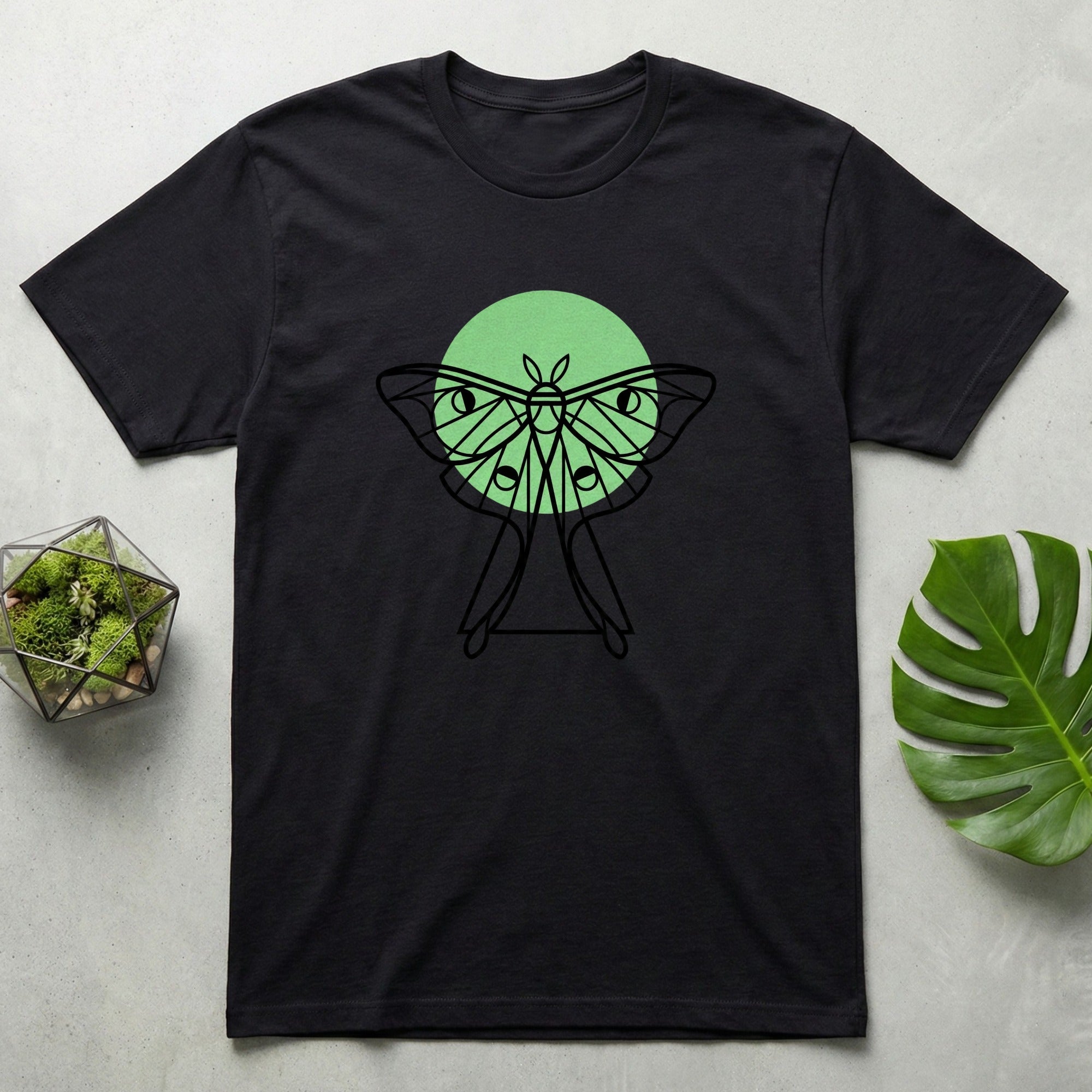 Abstract Green Circle Art Design T-shirt