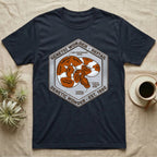 Dark t-shirt with hexagonal graphic of a snake, "Genetic Wonder - Reftail" and "Est. 1992".