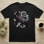 Black t-shirt with spider and wave design, "The Weaver" text.
