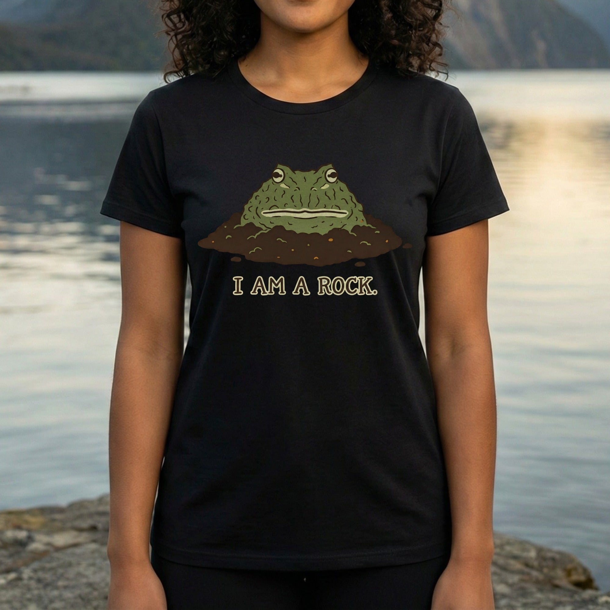 I Am A Rock Frog Graphic T-shirt for Nature Enthusiasts