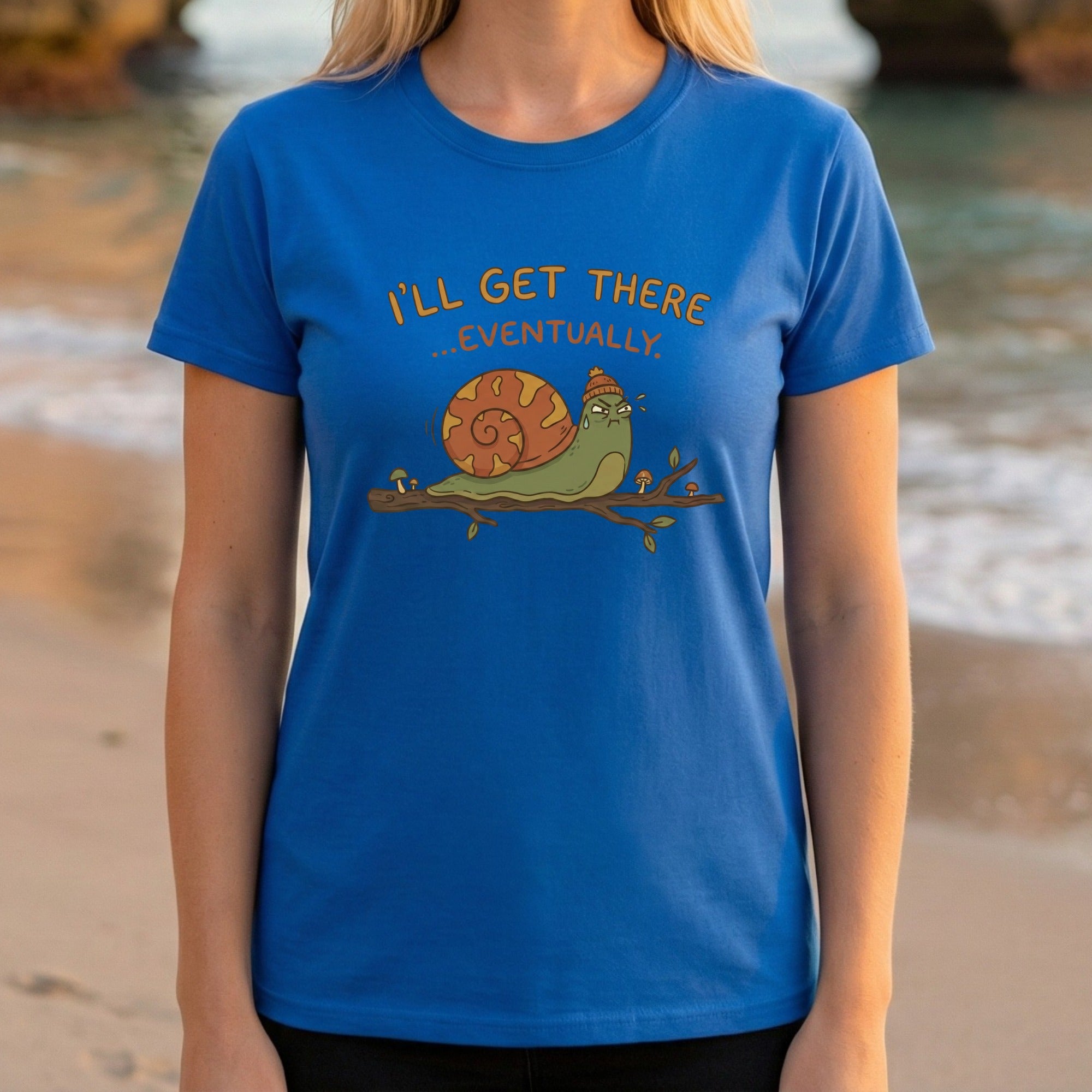 I'll Get There Eventually Snail Graphic T-shirt